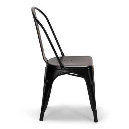 Atlas Commercial Products Titan Series™ Industrial Metal Chair, Black MSC9BLK
